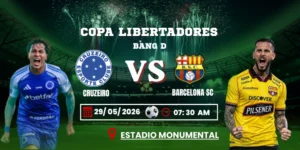 Soi Kèo Cruzeiro Vs Barcelona SC 07h30 29/05 – Bảng D Copa Libertadores
