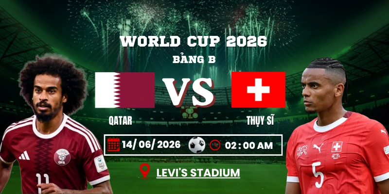 Soi Kèo Qatar Vs Thụy Sĩ 02h00 14/06 – World Cup 2026