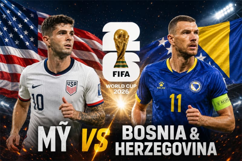 Thành tích gặp nhau giữa Mỹ vs Bosnia và Herzegovina